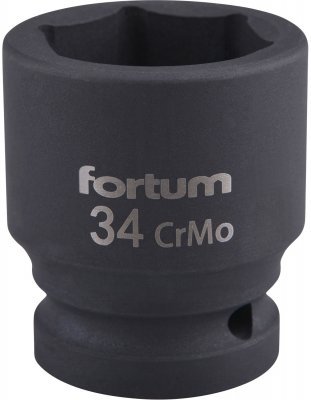 Hlavice nástrčná rázová 3/4", 34mm, L 57mm FORTUM