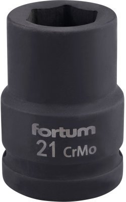 Hlavice nástrčná rázová 3/4", 21mm, L 52mm FORTUM