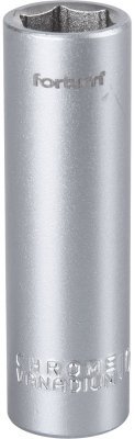 Hlavice nástrčná prodloužena 1/4", 10mm, L 50mm FORTUM