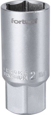 Hlavice nástrčná na zapalov. svíčky 1/2", 21mm, L 65mm FORTUM