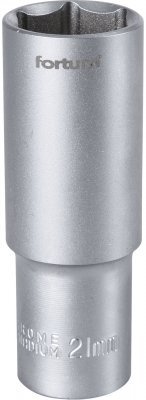 Hlavice nástrčná prodloužená 1/2", 21mm, L 77mm FORTUM