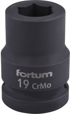 Hlavice nástrčná rázová 3/4", 19mm, L 52mm FORTUM