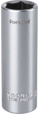 Hlavice nástrčná prodloužena 1/4", 12mm, L 50mm FORTUM