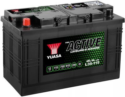 Trakční baterie Yuasa YBX Active Leisure & Marine 12V, 115Ah, 750A, L35-115
