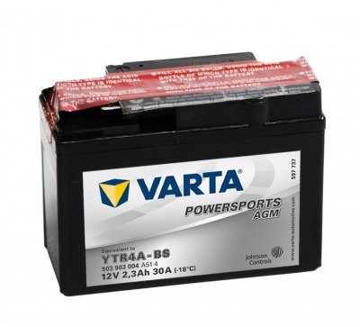 Motobaterie Varta Powersports AGM 12V, 2.3Ah, YTR4A-BS