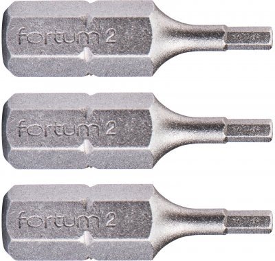 Hrot imbus sada 3ks, H 2x25mm, S2 FORTUM