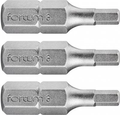 Hrot imbus sada 3ks, H 3x25mm, S2 FORTUM