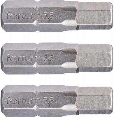 Hrot imbus sada 3ks, H 5,5x25mm, S2 FORTUM