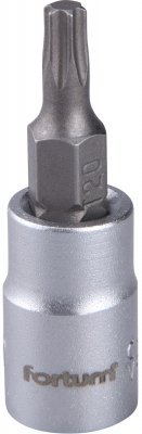 Hlavice zástrčná 1/4" hrot TORX, T 20, L 37mm FORTUM