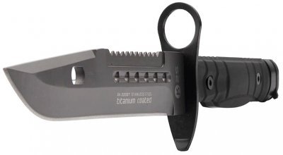 Nůž s pevnou čepelí K25 32067 BAYONET s pouzdrem černý
