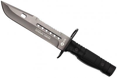 Nůž s pevnou čepelí K25 32067 BAYONET s pouzdrem černý