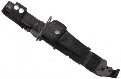 Nůž s pevnou čepelí K25 32067 BAYONET s pouzdrem černý