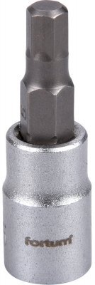 Hlavice zástrčná 1/4" imbus, H 5, L 38mm FORTUM