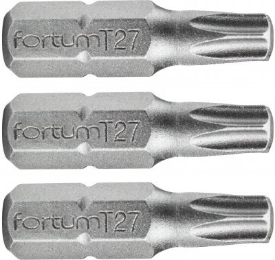 Hrot TORX, sada 3ks, T 27x25mm, S2 FORTUM
