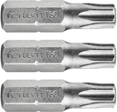 Hrot TORX, sada 3ks, T 30x25mm, S2 FORTUM