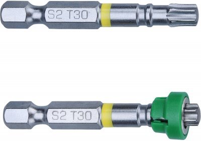 Hroty sada 2ks TORX s magnetickým kloboučkem, T 30x50mm, S2 FORTUM