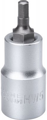 Hlavice zástrčná 1/2" imbus, H 5, L 55mm FORTUM