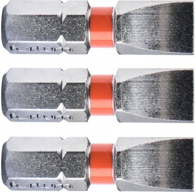 Hrot plochý sada 3ks, 7x25mm, S2 FORTUM
