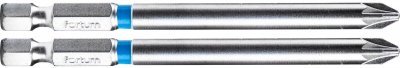 Hrot křížový pozidriv, sada 2ks, PZ 2x90mm, S2 FORTUM