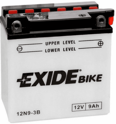 Motobaterie Exide Bike Conventional 12V, 9Ah, 12N9-3B