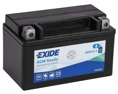 Motobaterie Exide Bike AGM Ready 12V, 6Ah, AGM12-6