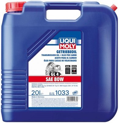 Olej prevodový Liqui Moly 80W Getriebeöl (GL4), 20L