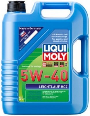 Motorový olej Liqui Moly Leichtlauf HC7 5W-40, 5L