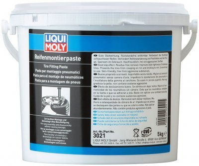 Liqui Moly Bílá pasta pro montáž pneumatik, 5kg