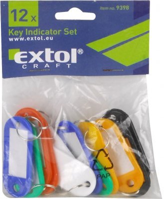 EXTOL CRAFT visačky ke klíčům, sada 12ks, 9398