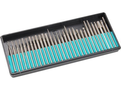 EXTOL CRAFT diamantová brusná tělíska, sada 30ks, průměr dříku 3,2mm, 73420