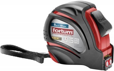 Metr svinovací, 5m, š. pásku 19mm FORTUM