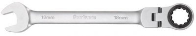 Klíč ráčnový očkoplochý s kloubem, 72 zubů, 8mm, L 134mm FORTUM