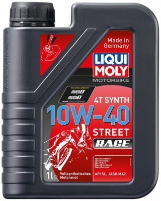 Motorový olej Liqui Moly Motorbike 4T Synth Street Race 10W-40, 1L