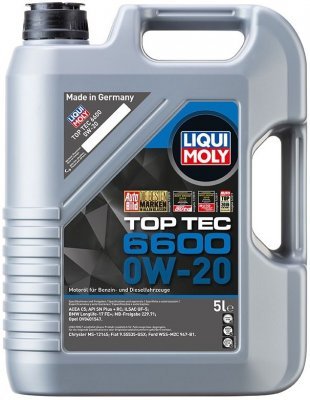 Motorový olej Liqui Moly Top Tec 6600 0W-20, 5L
