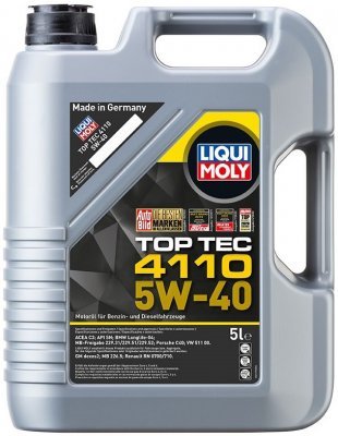 Motorový olej Liqui Moly Top Tec 4110 5W-40, 5L