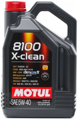 Motorový olej Motul 8100 X-CLEAN 5W-40, 4L