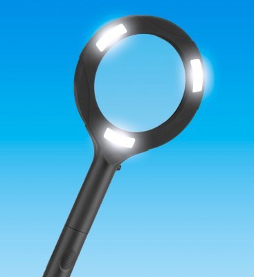 Lupa se světlem 80lm, 3x zvětšení, 3x0,5W COB LED EXTOL LIGHT