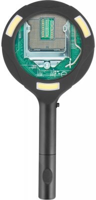Lupa se světlem 80lm, 3x zvětšení, 3x0,5W COB LED EXTOL LIGHT