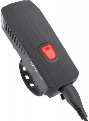 Světlo bílé na kolo 350lm, USB nabíjení, klakson, 5W LED EXTOL LIGHT