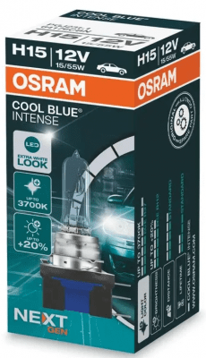 Žárovka Osram H15, Cool Blue Intense Next Gen. 64176CBN