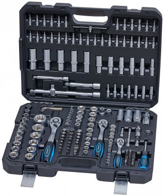 Sada nástrčných klíčů 1/4", 3/8", 1/2", 184 kusů SW STAHL