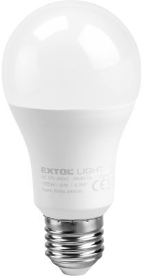Žárovka LED klasická, 9W, 800lm, E27, teplá bílá EXTOL LIGHT