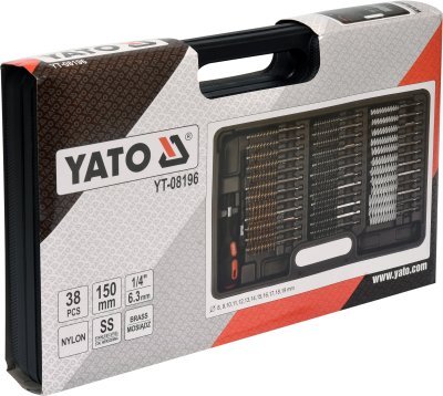 Yato sada drátěnných kartáčů 38 ks