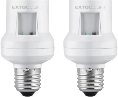 Objímka na žárovku dálkově ovládaná, 2ks, rozšiřující sada, max. 60W žárovka, E27, dosah 30m EXTOL LIGHT