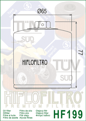 Olejový filtr HIFLOFILTRO HF199