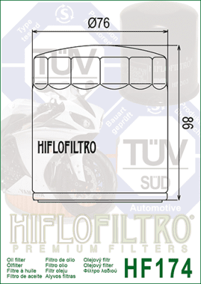 Olejový filtr HIFLOFILTRO HF174B