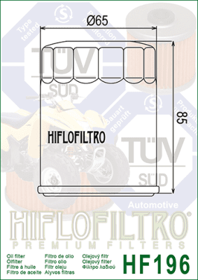 Olejový filtr HIFLOFILTRO HF196