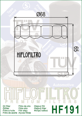 Olejový filtr HIFLOFILTRO HF191