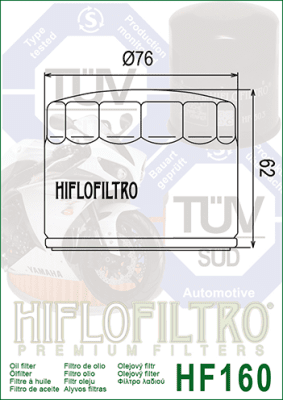 Olejový filtr HIFLOFILTRO HF160