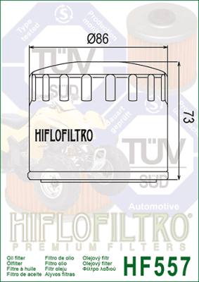 Olejový filtr HIFLOFILTRO HF557